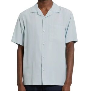 Theory Blue Casual Button Down Shirt